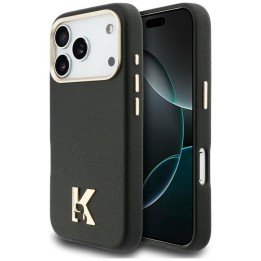 KARL LAGERFELD case for IPHONE 17 Pro compatible with MagSafe KLHMP17L5PGFKHGK (Karl Head Logo) black