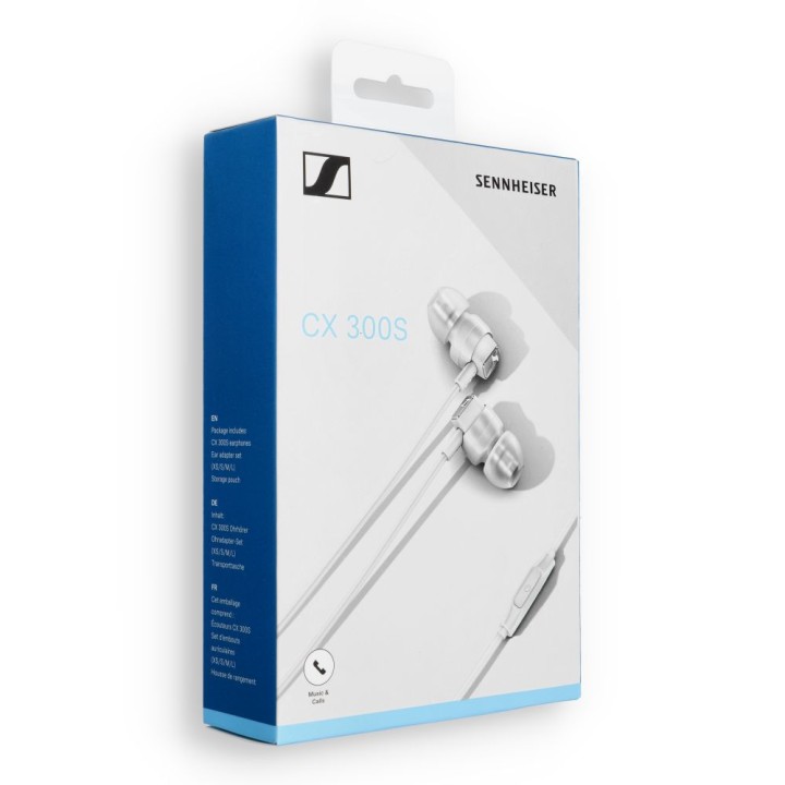 Проводные наушники-вкладыши Jack 3,5 mm Sennheiser CX 300S белые