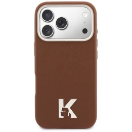 KARL LAGERFELD futerał do IPHONE 17 Pro Max kompatybilny z MagSafe KLHMP17X5PGFKHGW (Karl Head Logo) brązowy