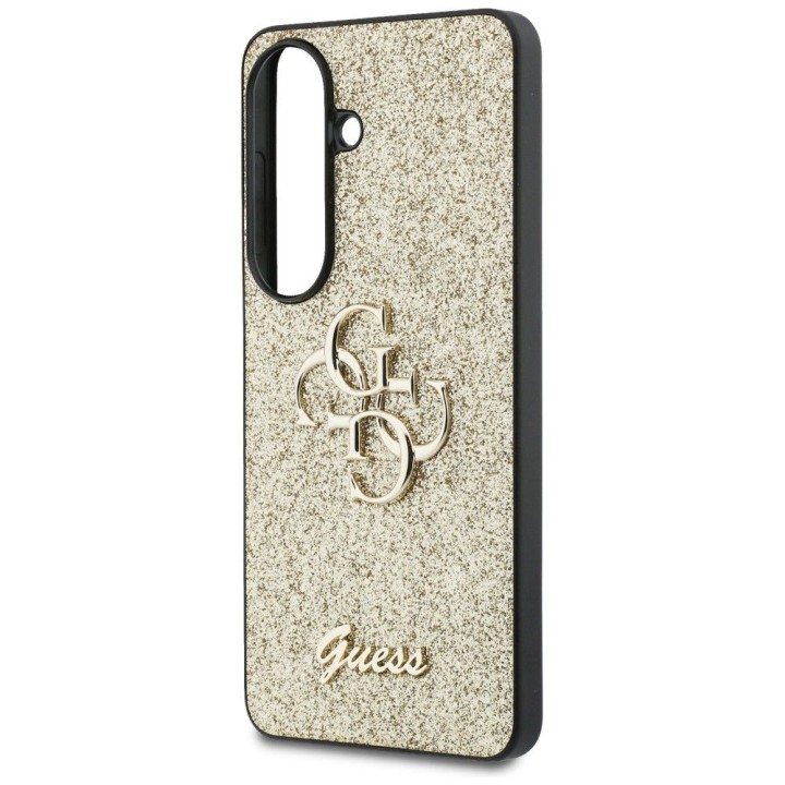 GUESS case for SAMSUNG S26 GUHCS26SHG4SGD (Fixed Glitter 4G Big Metal Logo) gold