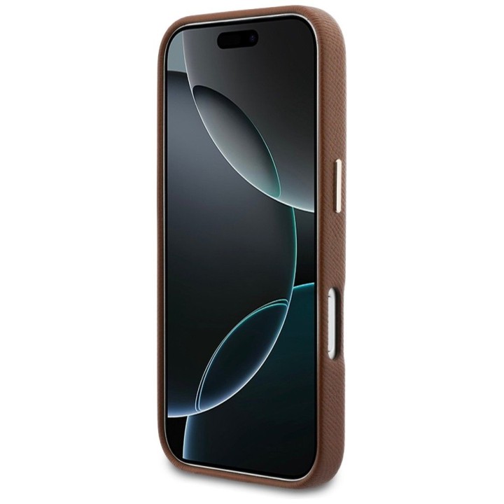 KARL LAGERFELD case for IPHONE 17 Pro Max compatible with MagSafe KLHMP17X5PGFKHGW (Karl Head Logo) brown