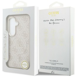 GUESS чохол для SAMSUNG S26 Plus GUHMS26MP4MSEGCP (4G Embossed Ring MagSafe) рожевий