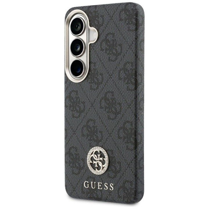 GUESS чохол для SAMSUNG S26 GUHMS26SP4GRMDEK (4G Rhinestone Round Logo MagSafe) чорний