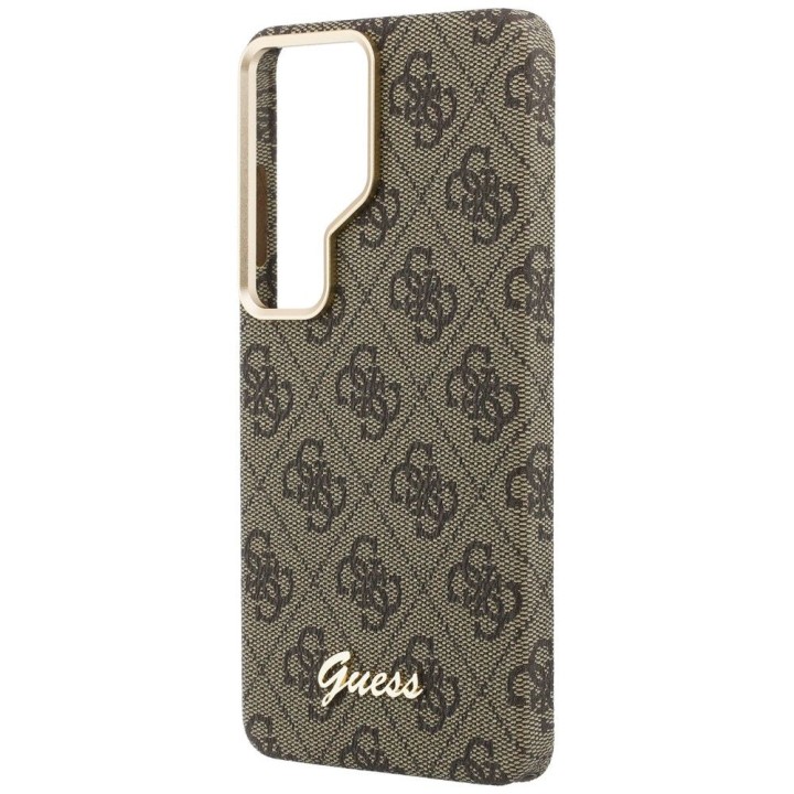 GUESS case for SAMSUNG S26 Ultra GUHMS26L5P4FWMSW (4G Script MagSafe) brown