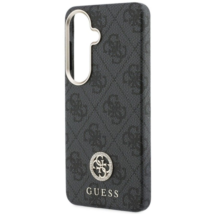 GUESS чохол для SAMSUNG S26 GUHMS26SP4GRMDEK (4G Rhinestone Round Logo MagSafe) чорний