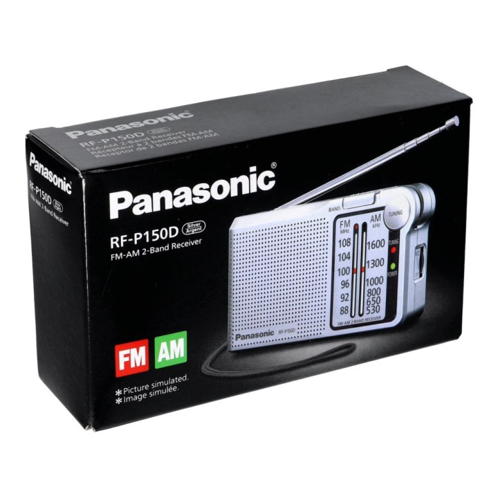 Pocket radio PANASONIC RF-P150DEG-S Silver, TV- AFC silver