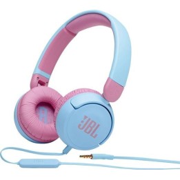 Проводные наушники с оголовьем JBL JR310 розово-синие