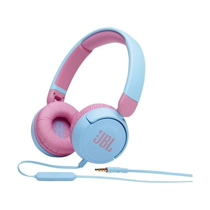 Wired headphones with headband JBL JR310 pink-blue