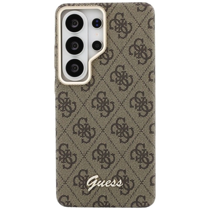 GUESS case for SAMSUNG S26 Ultra GUHMS26L5P4FWMSW (4G Script MagSafe) brown