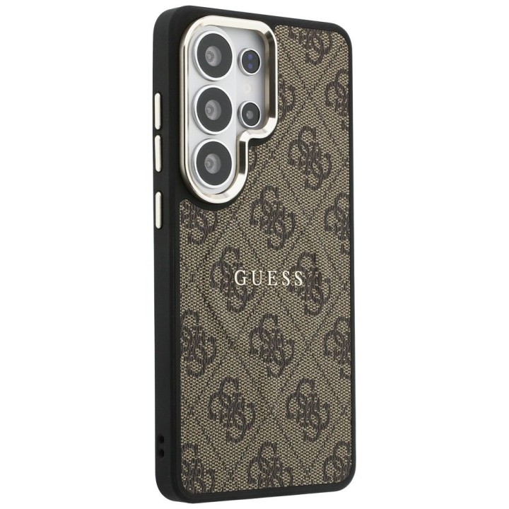 GUESS case for SAMSUNG S26 Ultra GUHMS26LP4MSEGCW (4G Embossed Ring MagSafe) brown