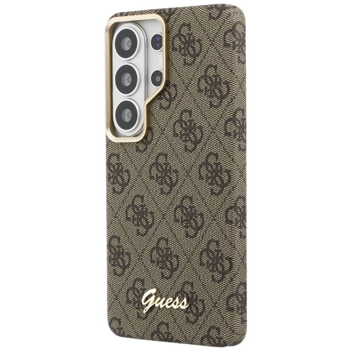GUESS case for SAMSUNG S26 Ultra GUHMS26L5P4FWMSW (4G Script MagSafe) brown