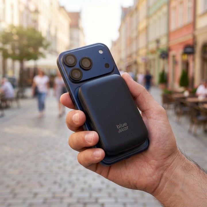 Повербанк сумісний з MagSafe Blue Star Slim DG-P8 15W 5000 mAh чорний