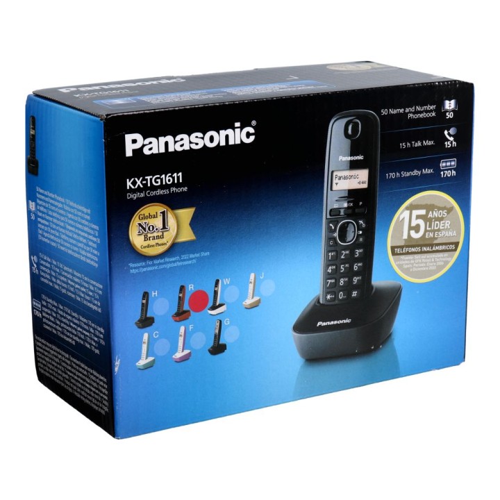 Telefon bezprzewodowy PANASONIC KX-TG1611SPR czerwony