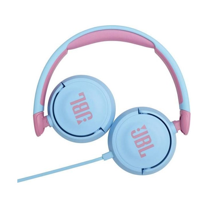 Wired headphones with headband JBL JR310 pink-blue