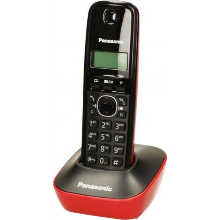 Бездротовий телефон PANASONIC KX-TG1611SPR червоний