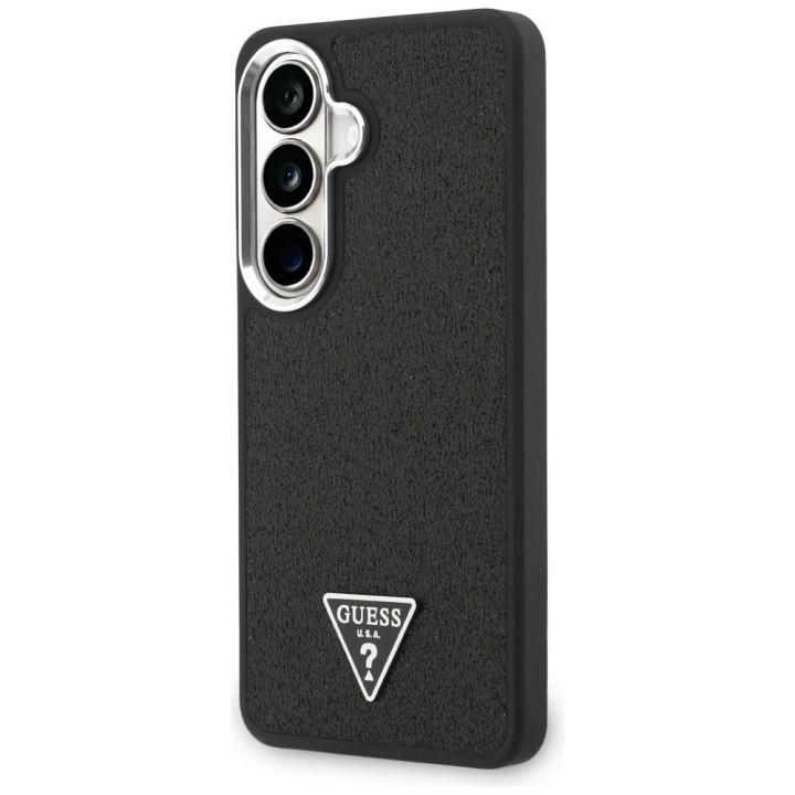 GUESS чехол для SAMSUNG S26 GUHMS26SPFGTSCMK (Fixed Glitter Triangle MagSafe) черный