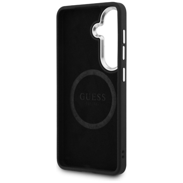 GUESS чохол для SAMSUNG S26 GUHMS26SPFGTSCMK (Fixed Glitter Triangle MagSafe) чорний