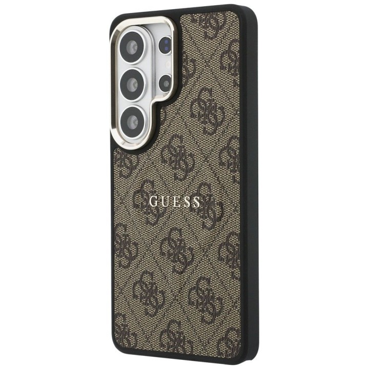 GUESS case for SAMSUNG S26 Ultra GUHMS26LP4MSEGCW (4G Embossed Ring MagSafe) brown