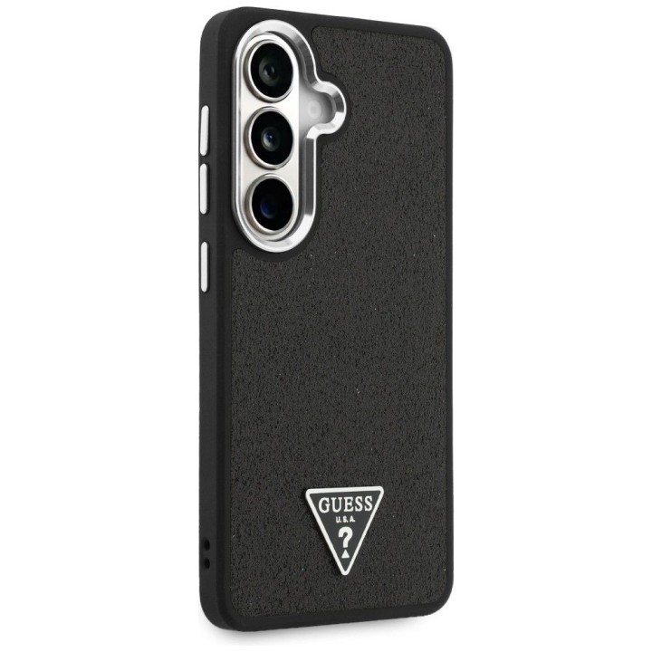 GUESS case for SAMSUNG S26 GUHMS26SPFGTSCMK (Fixed Glitter Triangle MagSafe) black