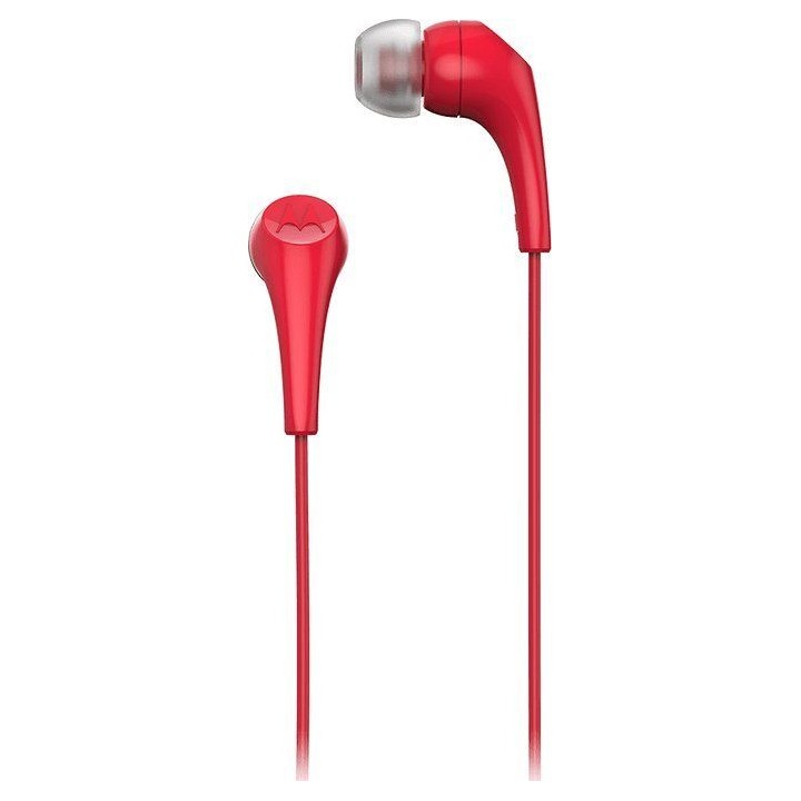 Wired in-ear headphones with microphone MOTOROLA Ear Buds 2-S red