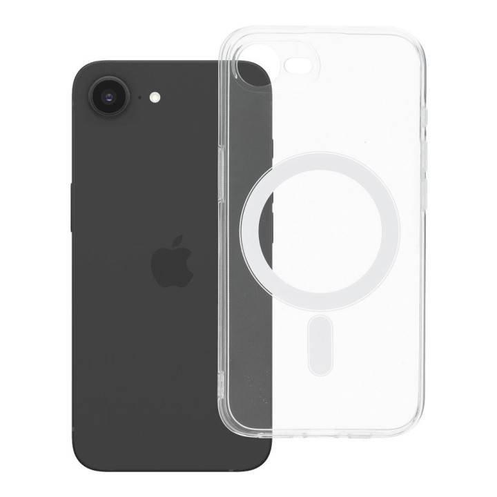 Case for iPhone 16e (SE4 2025) / 17e Clear Case 2 mm Mag Cover MagSafe compatible (camera protection) transparent