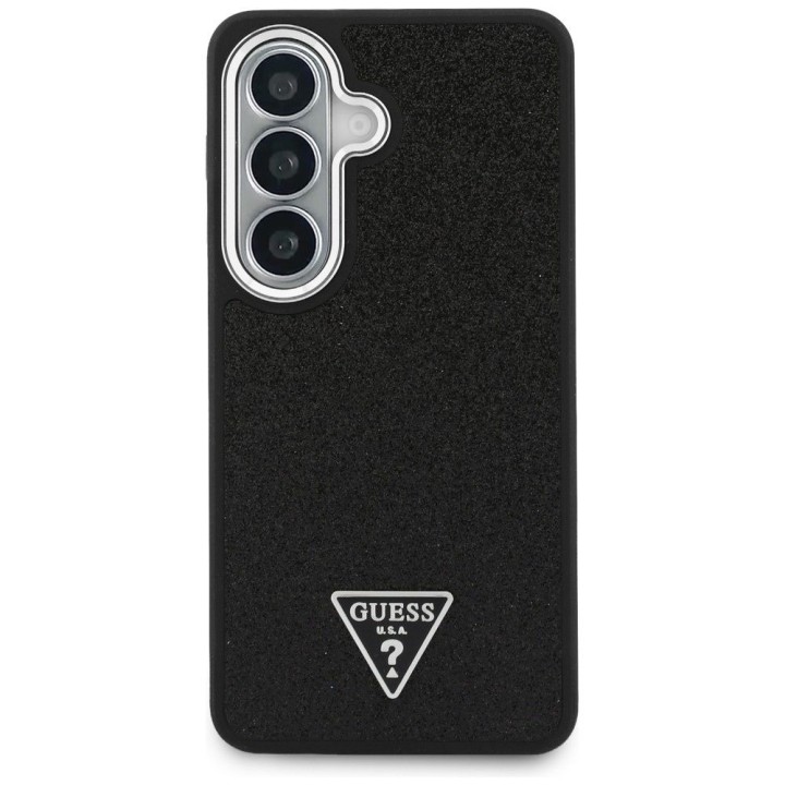 GUESS case for SAMSUNG S26 GUHMS26SPFGTSCMK (Fixed Glitter Triangle MagSafe) black