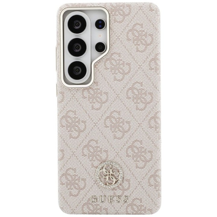 GUESS чохол для SAMSUNG S26 Ultra GUHMS26LP4GRMDEP (4G Rhinestone Round Logo MagSafe) рожевий