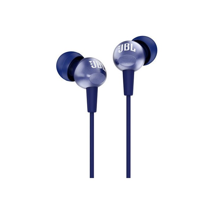 Дротові навушники-вкладиші Jack 3,5 mm JBL C200Si сині