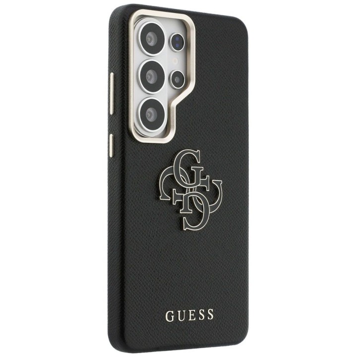 GUESS чехол для SAMSUNG S26 Ultra GUHCS26L5PS4RGGK (Grained Big 4G Metal Logo) черный