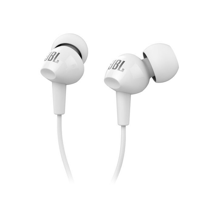 Wired in-ear headphones Jack 3,5 mm JBL C100Si white