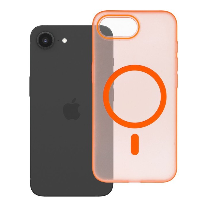Case for iPhone 16e (SE4 2025) / 17e Go Orange MagSafe compatible orange