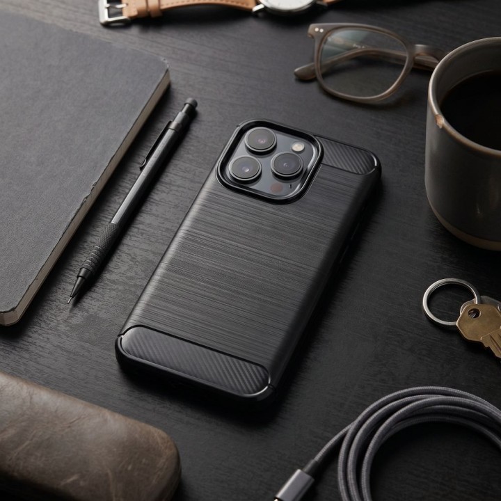 Чохол для iPhone XS Carbon 2.0 чорний