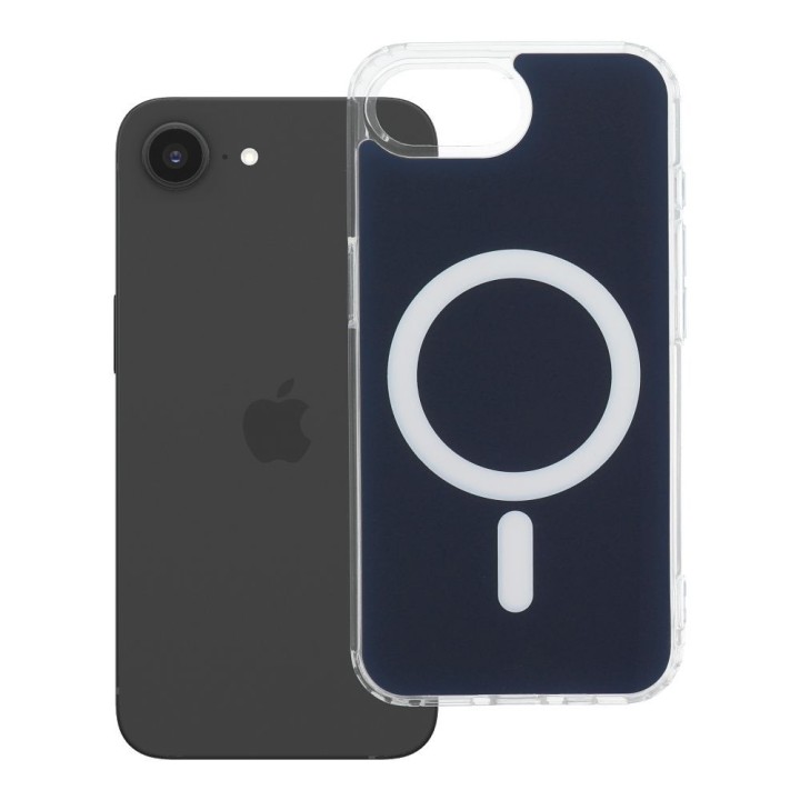 Case for iPhone 16e (SE4 2025) / 17e Clear Fusion Mag Cover MagSafe compatible navy blue