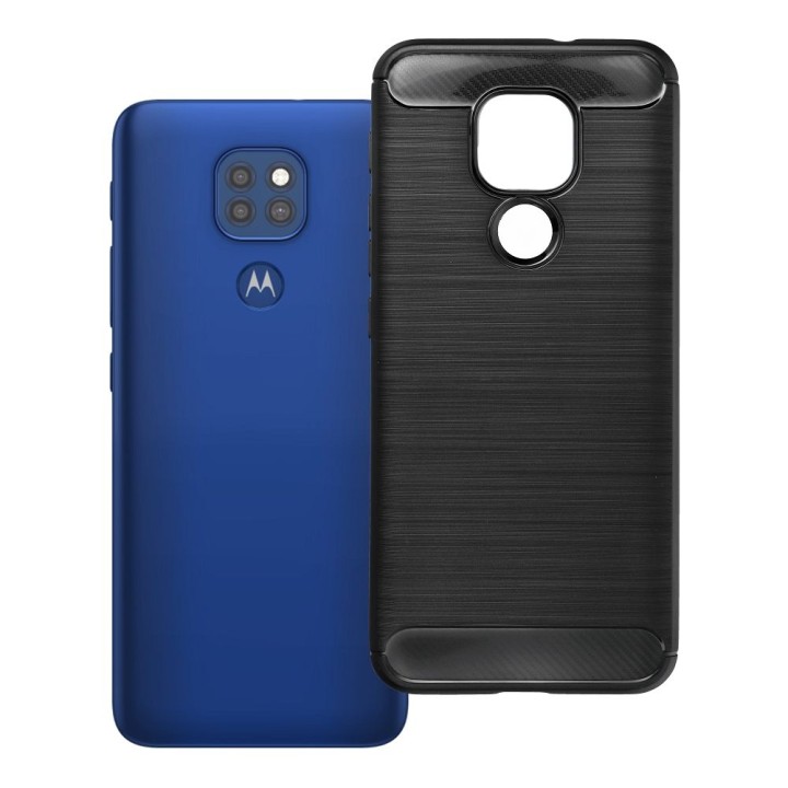 Чохол для Motorola Moto G9 PLAY / E7 PLUS Carbon 2.0 чорний