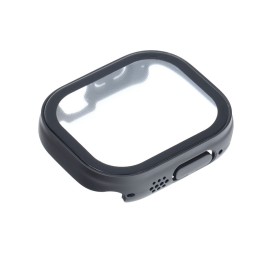 Case protective with glass Bestsuit Flexible for Apple Watch Ultra/Ultra 2/Ultra 3 49mm - black