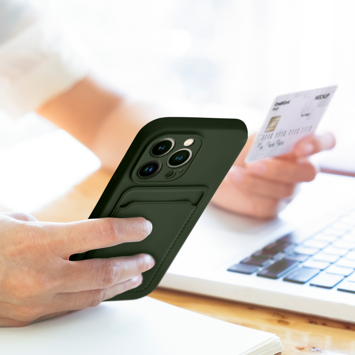 Чохол для Xiaomi Redmi 12 4G Card Case зелений