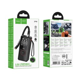 Car air compressor Hoco wireless 4000mAh ZP18 black