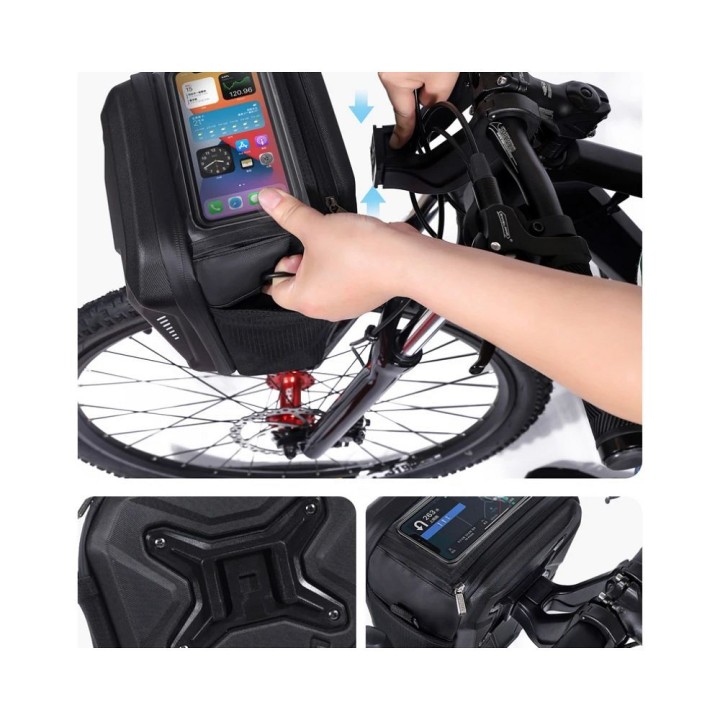 WILDMAN zippered bicycle handlebar bag GS9 3L black
