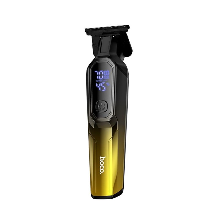 Hair clipper with display Hoco HP27 gold