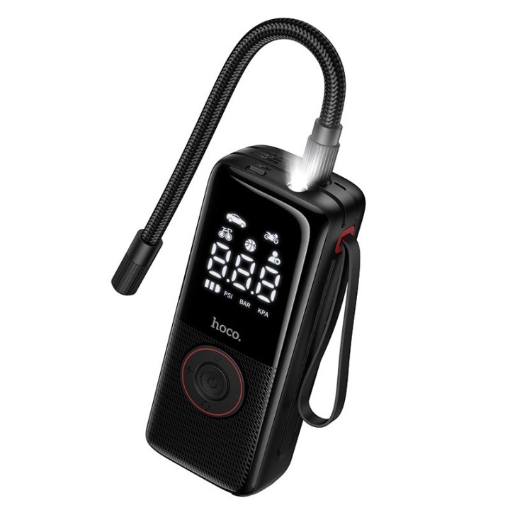 Автомобільний компресор Hoco бездротовий 4000mAh ZP18 чорний