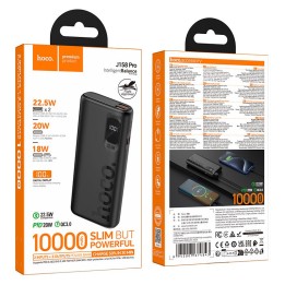 Powerbank Hoco 10000 mAh QC PD 2A 22,5W J158 Pro czarny