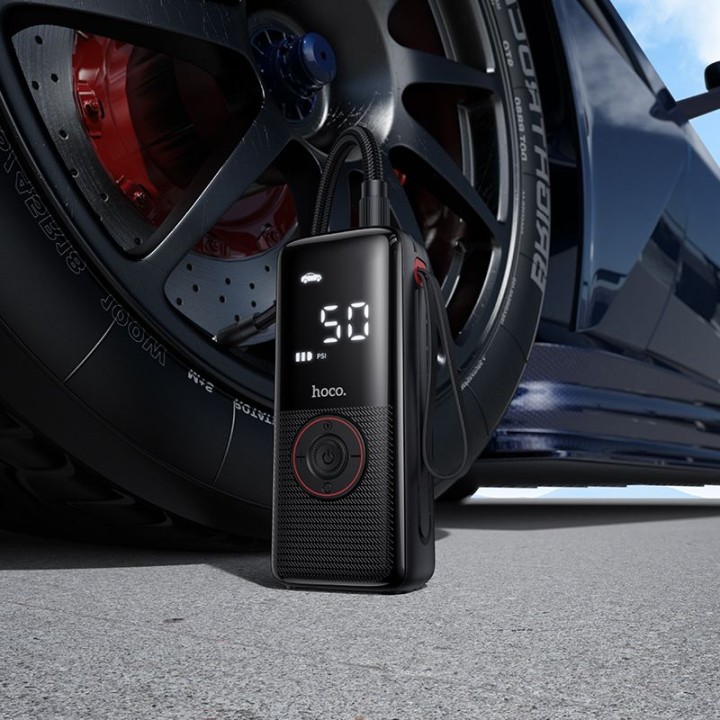 Car air compressor Hoco wireless 4000mAh ZP18 black