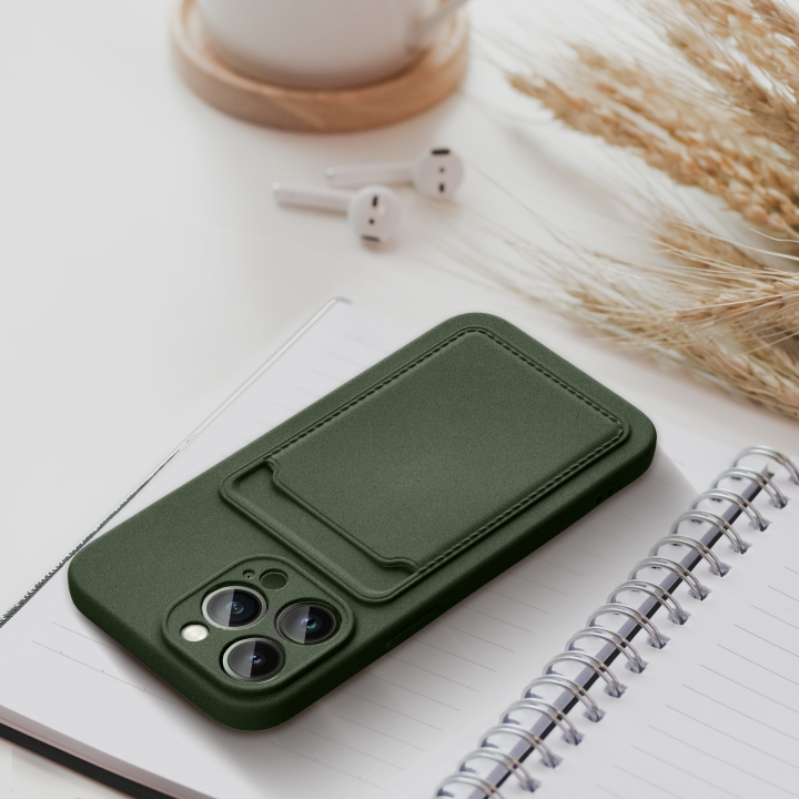 Чохол для Xiaomi Redmi 12 4G Card Case зелений