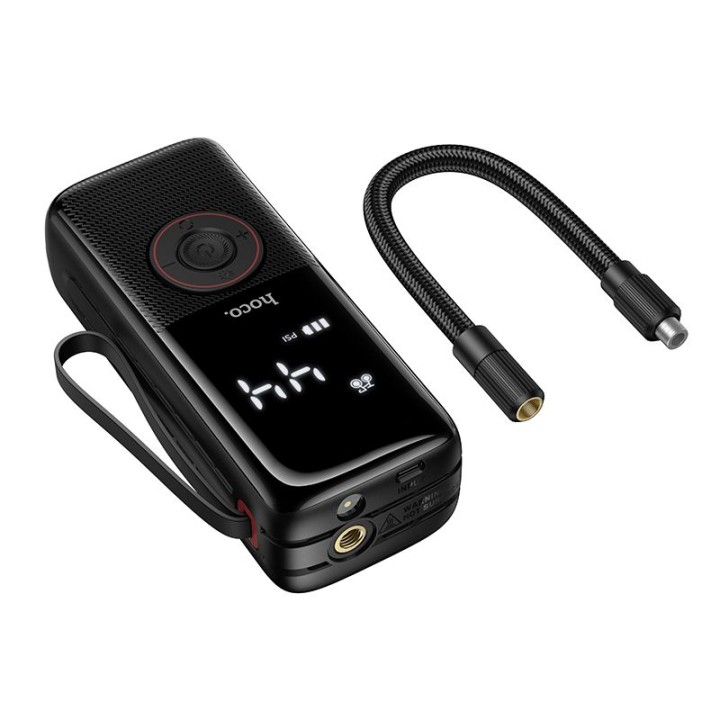 Автомобільний компресор Hoco бездротовий 4000mAh ZP18 чорний