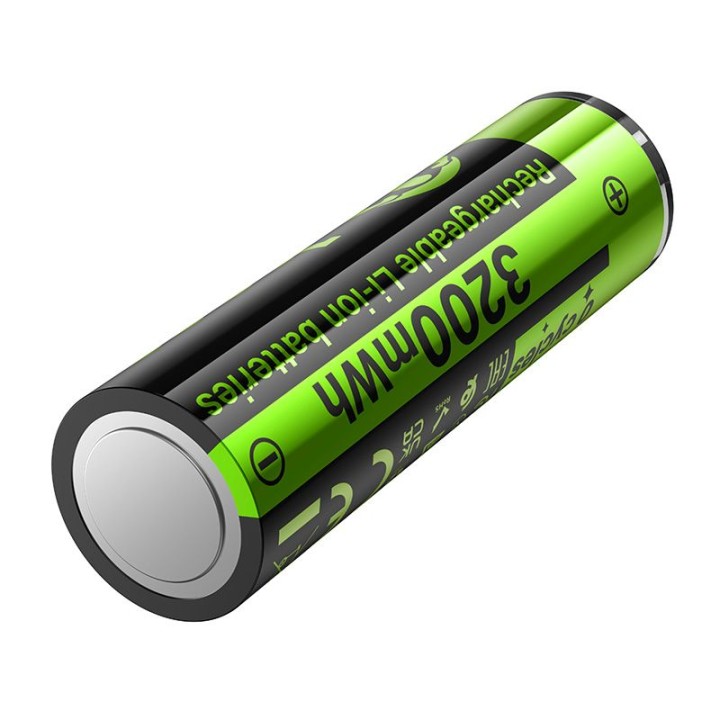 Rechargeable battery AA R6 860 mAh with socket USB C + cable USB A for 2 x USB C 2 pcs Hoco JA3 black