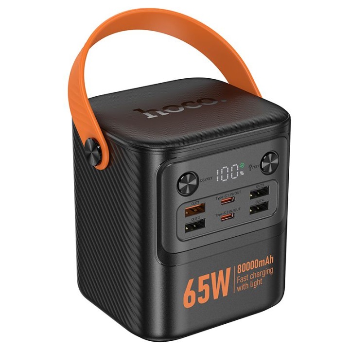 Повербанк Hoco 80000mAh QC3.0 PD3.0 3.25A 65W J152 Pro черный