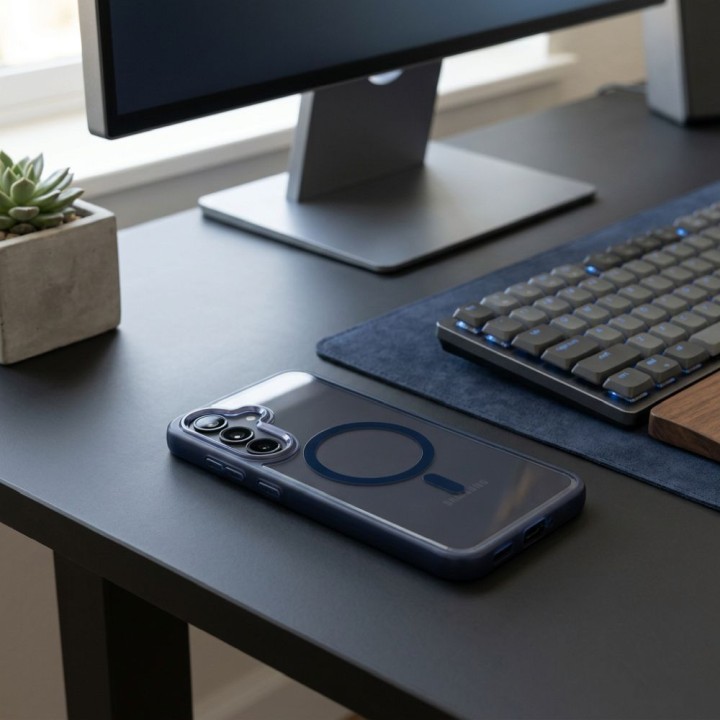 ROAR case MAG BUMPER compatible with MagSafe for SAMSUNG A36 / A56 navy blue