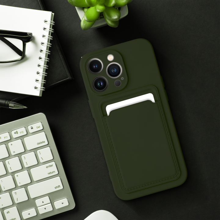 Чохол для Xiaomi Redmi 12 4G Card Case зелений