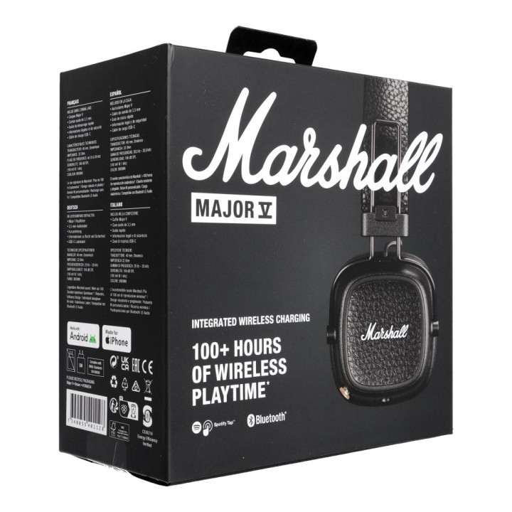 Бездротові накладні навушники Marshall Major V коричневі