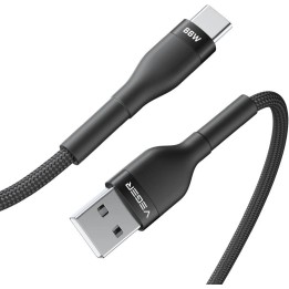 Кабель USB A для тип C VEGER PD 11V 6A 66W AC04 1,2 m черный